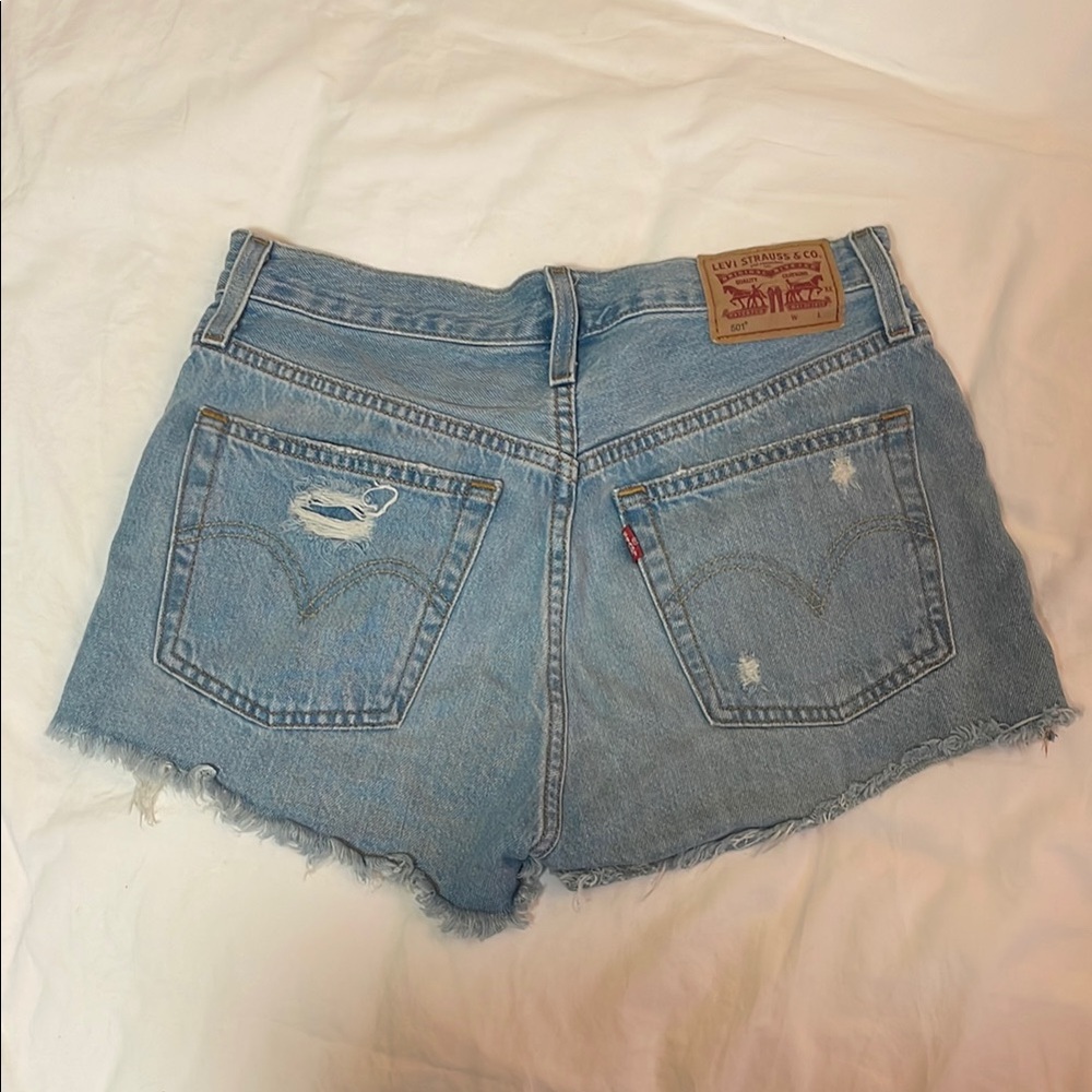 Levi's Women's Light Blue Denim Shorts
